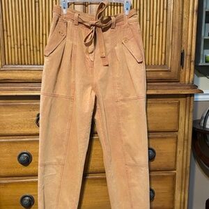 Baggy belted pants